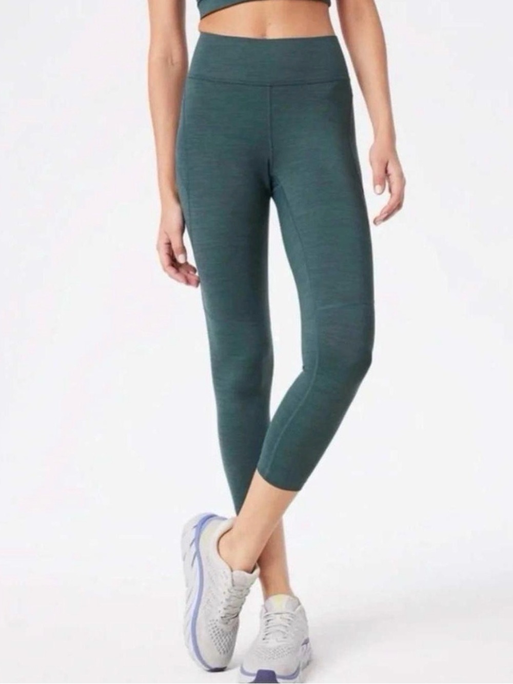 Outdoor Voices Green Crop Leggings Small Hunter